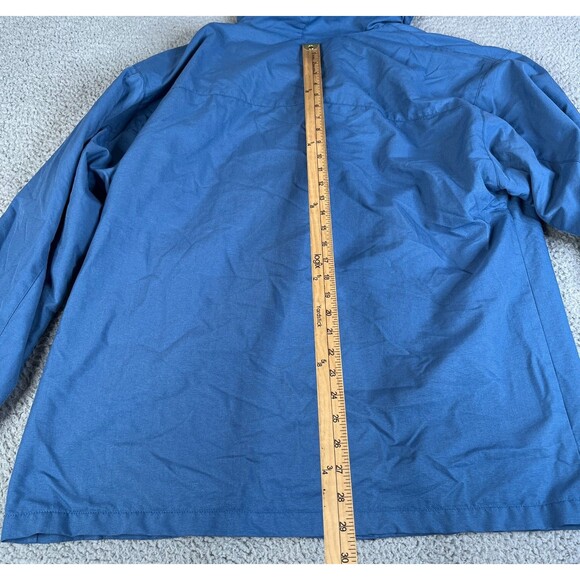 VTG Quiksilver Hoodie Jacket Men XL Blue Zip Up Lined Cinch Cords Surf Skate Y2K - Picture 9 of 12